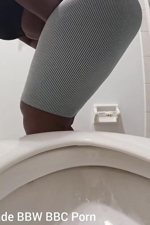 Desperate for a Pee Holding as Long as I Can Pissing in the Toilet