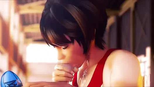 Büyük memeli ateşli tomboy boşalmak için yarak emiyor