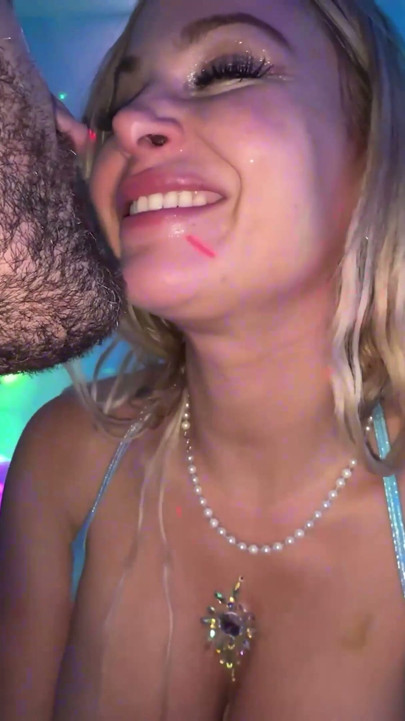 Blonde Katalina Kyle Storms Brian's Pad Twerking In A Rave Two-Piece! | Clip 1