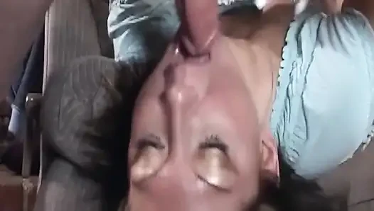 Mature Blonde MILF Drenched in Thick Cum During Messy Oral