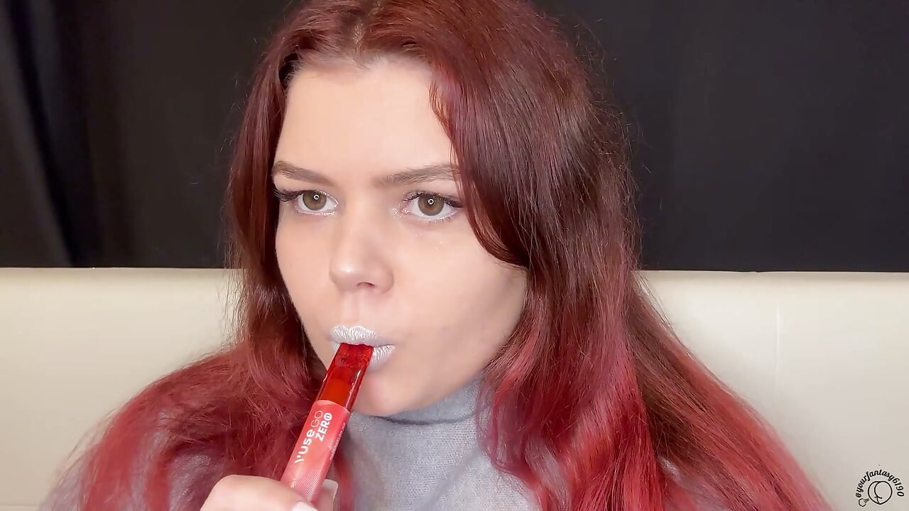 Redhead Smoke Sesh Sexy Drag and Seductive Exhale