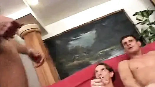 Beautiful Brunette Babe Eats Cum After Hardcore DP Action