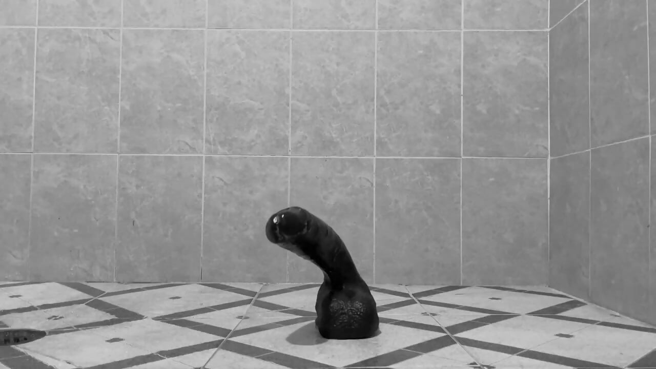 fucking my ass with a 10 inch dildo