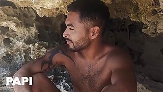 Athuel & Saul Fuck On The Beach While The Water Hits Them Giving Them Some Extra Excitement - PAPI