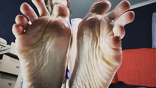 Oiled Feet Asmr Slow Sole POV & Deep Whisper Tease