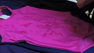 Sborra in costume da bagno spandex rosa 14