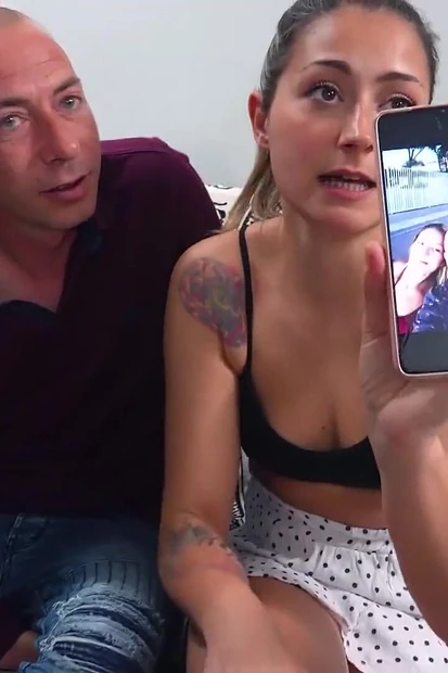 Sexy Spanish Babe Introduces Us to Her Older Boyfriend and Bangs Him for Us!