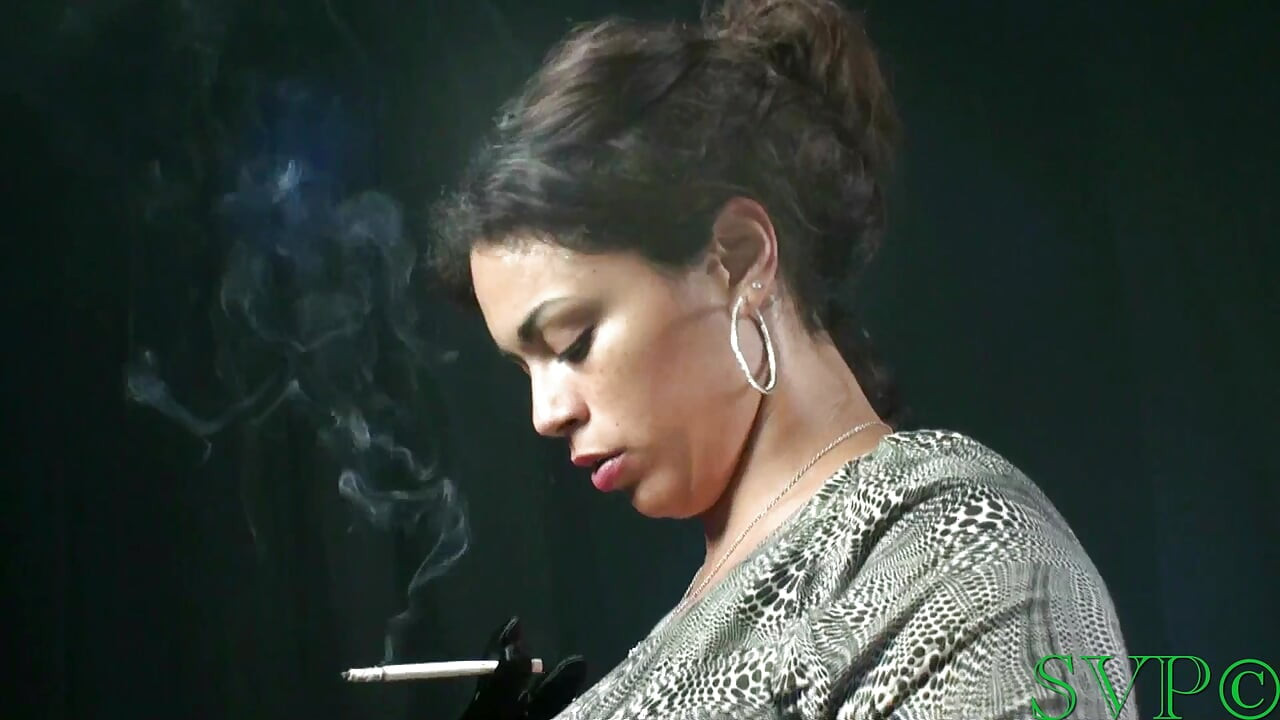 Big Tit BBW Latina Smokes and Fucks