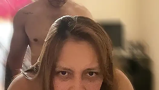 Angy likes to record herself from the front while they are putting their cock inside her pussy
