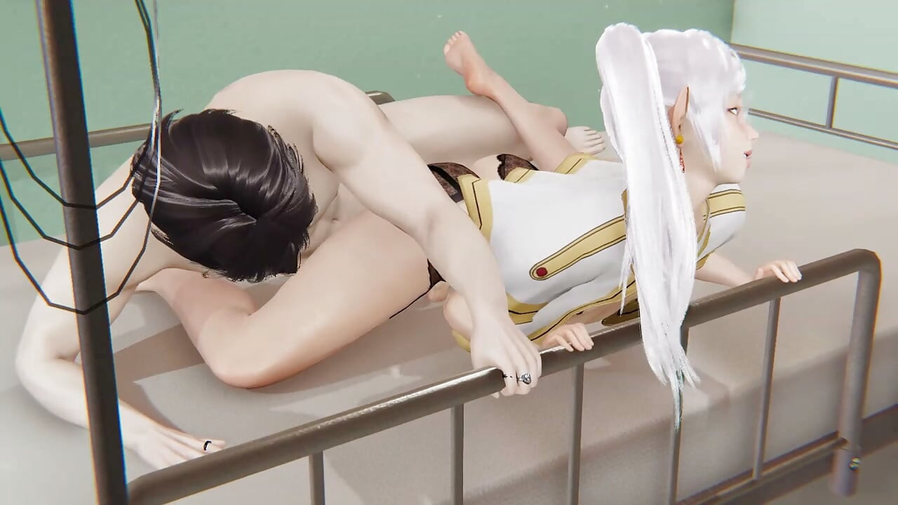 Frieren Yaoi - Femboy Frieren在病床上性交