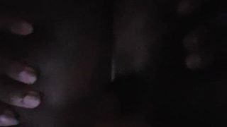 Analfinger und fick dicker schwarzer Arsch, rasta, BBW, großer Hintern, POV