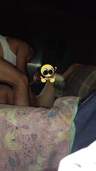 Impregnating the cuckold’s wife while he’s at home making dinner. | Clip 1