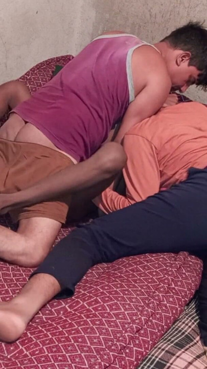 Indian Village Threesome Shemale - Shemale Invites Two Young Boys To Her House And Quench Their Ass Thirst - Hindi Voice | Clip 1