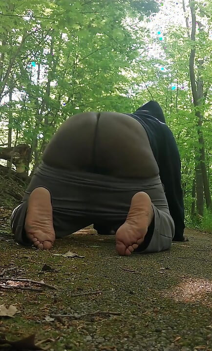 Risicovolle Blootgestelde Openbare Twerk En Klaarkomen