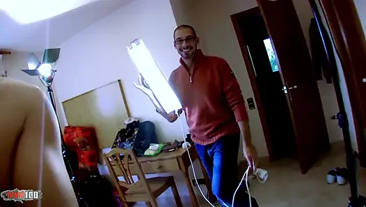 Europäischer amateur, schwangeres baby, blowjob & abspritzen mit freund beobachten