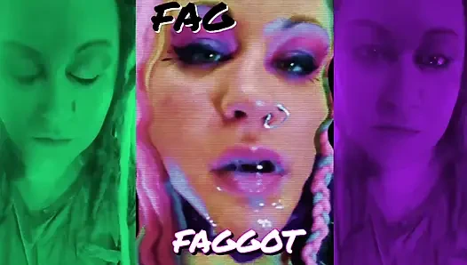 Kadın kılıklı eşcinsel kaltaklar için büyük zenci yarağı