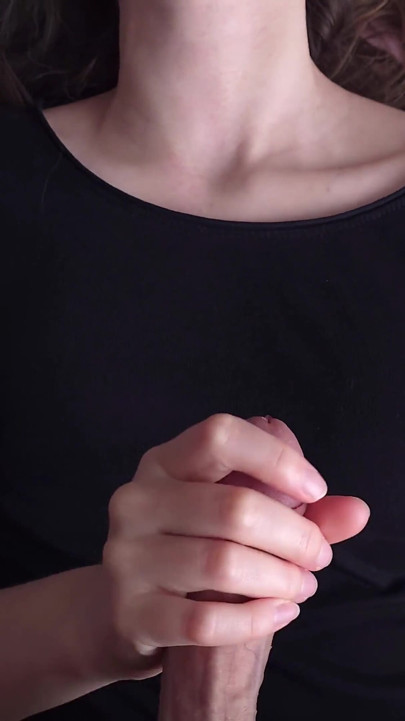 Finishing Him on My Black Tshirt! POV!