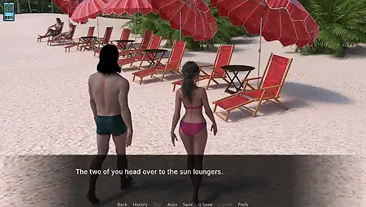 Paradise city: heiße ehefrau erzählt ihrem cuck-ehemann eine geschichte, wie sie von einem anderen mann gefickt wurde - episode 7