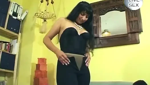 Hairy Mature Brunette Dildos Stretched Pussy Till Clenching Orgasm