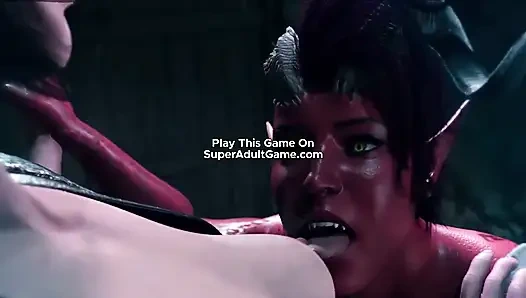 Princess Caught & Fucked By Huge Cock - 3D Futa Animation