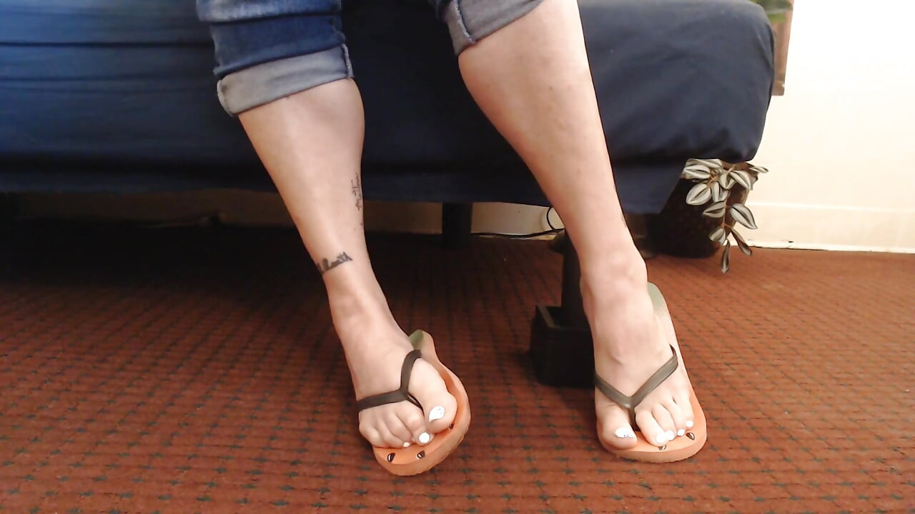 Red Flip Flops Toe mângâie pantofi