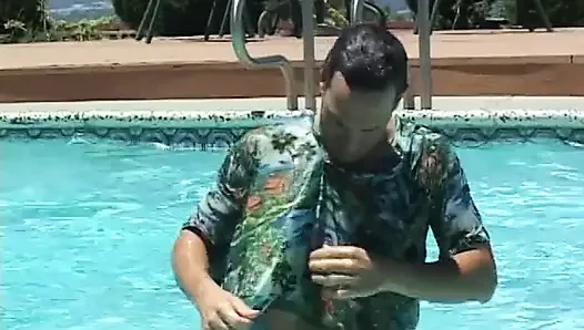 Blonde mature outdoors sucks and swallows the cum with pleasure