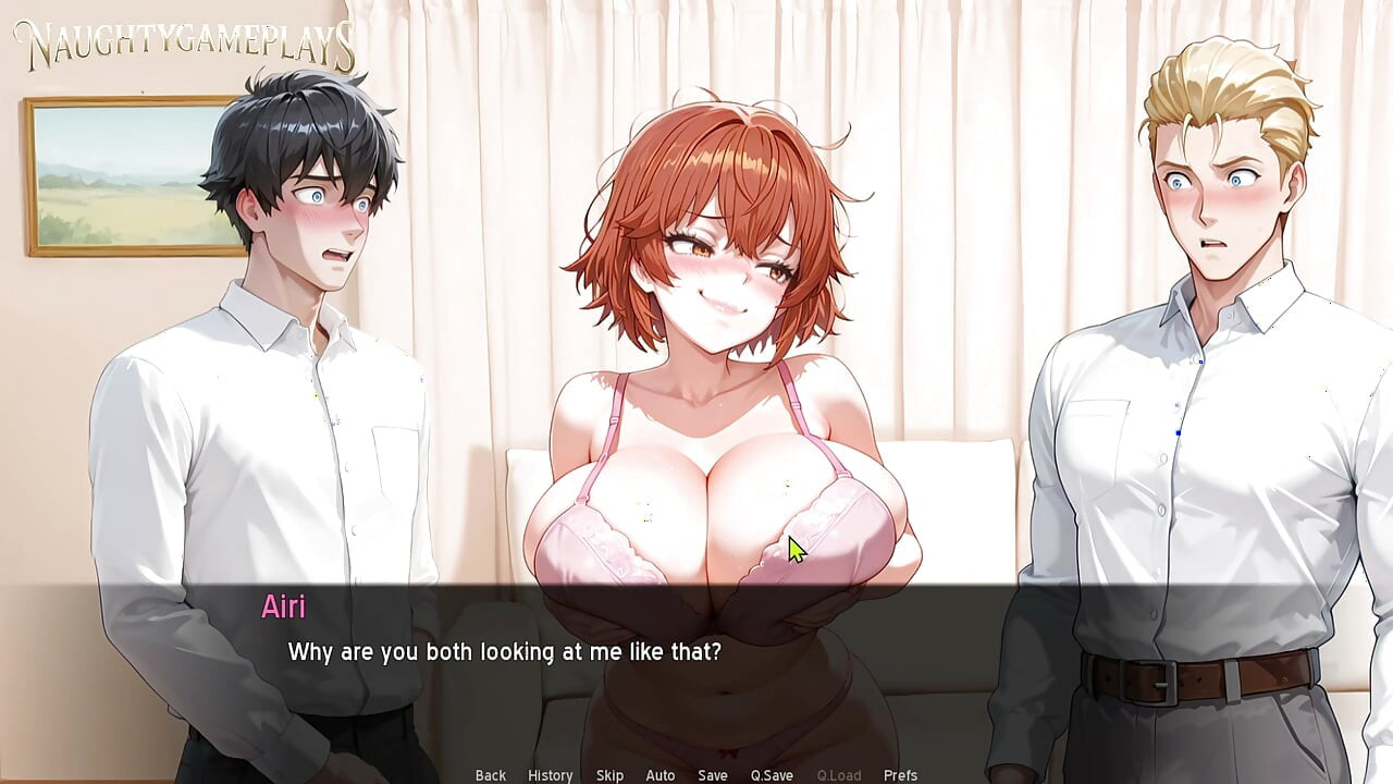 housewife being a slut and sucking two cocks at the same time - Help! I Married a Slut! Part 14 By Creamy Games