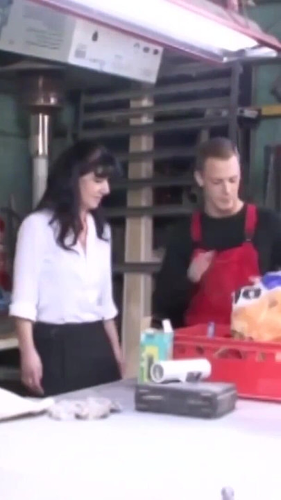 Powerful moment from "German couples fuck for pocket money in front of the camera"
