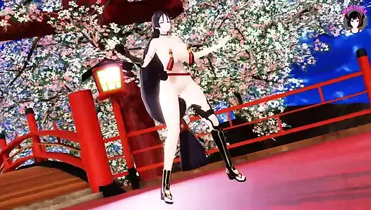 Yorimitsu - сексуальный танец девушки с большими сиськами почти полностью обнаженной