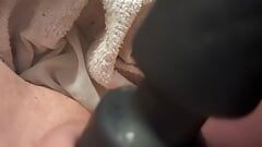 Playing with my pussy with a vibrator
