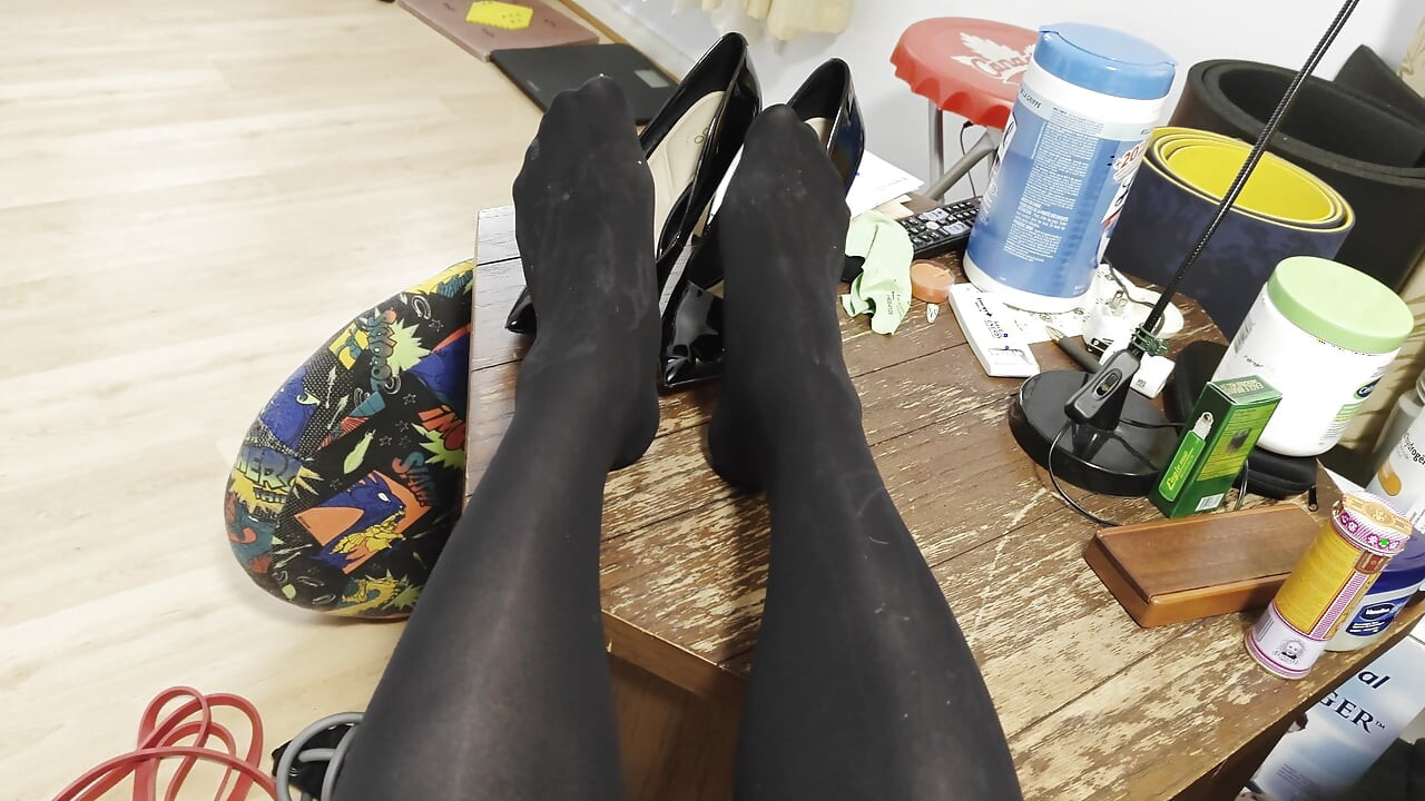 Crossdresser adds another Hot Load to these Sweaty Cum Stained Nylon Stockings and Heels