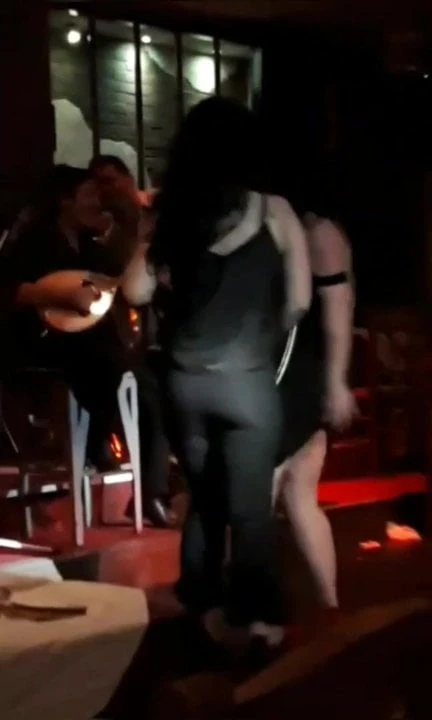 Babe little whore with amazing ass body dancing