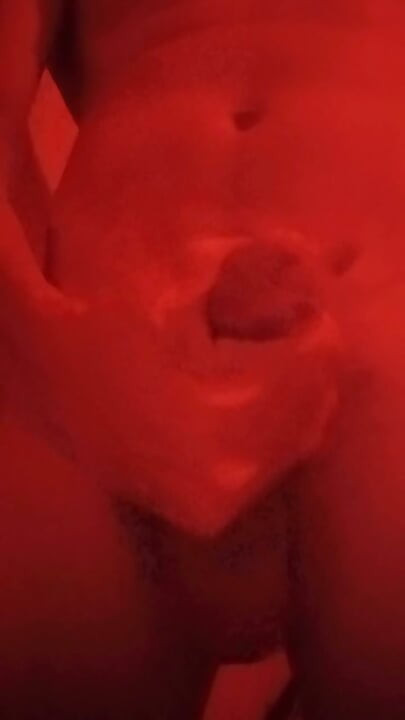 Big white cock red room