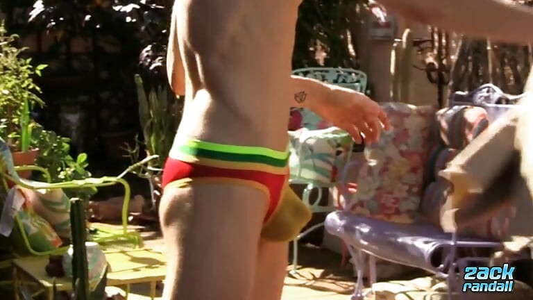 ZackRandall Handsome Derrick Dickem Strokes His Juicy Cock Under The Sun