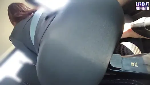 Mega-hips Tease on a Bold Exposed Date as a Spanked Wet Beauty Gets Worked From Behind - Part.1