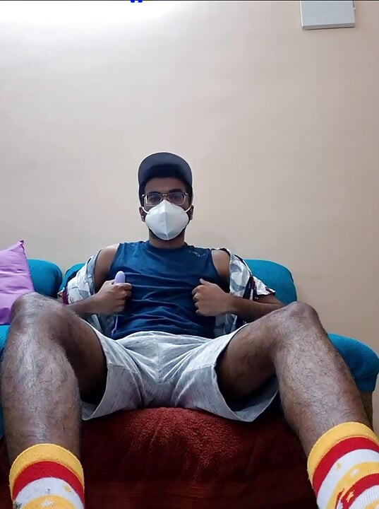 Desi handsome indian webcam anal toy fucks the piss out of him uncontrollably pissing in underwear and cumshot bottomless naked