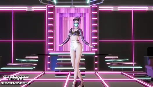 MMD HWASA - NA - Akali Sexy Kpop Dance League of Legends Hentai Uncensored 4K 60FPS