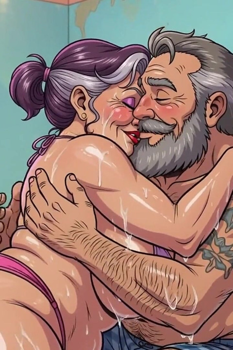 Old Couples in Motel Room Animations