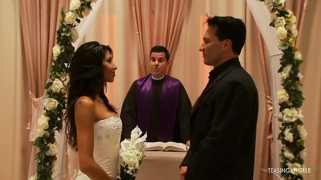 Despite just getting married he cannot help but cheat on his wife with the blonde