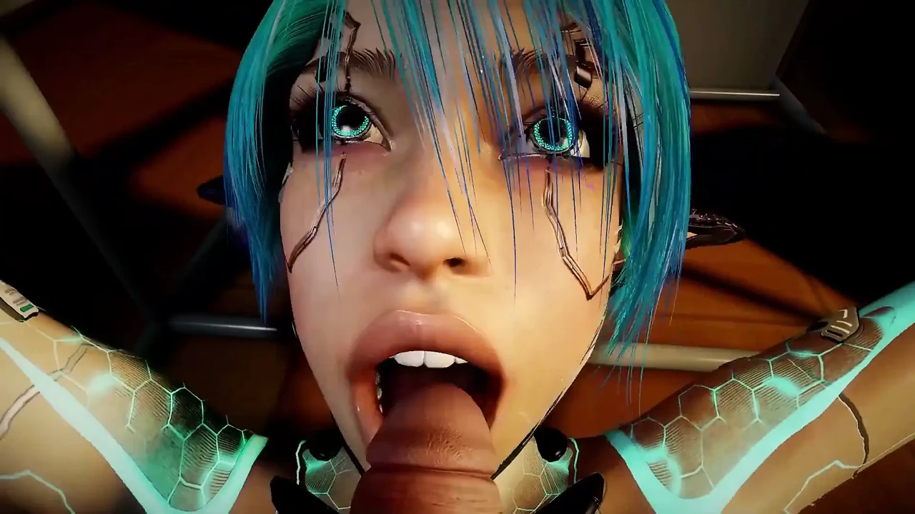Face Fucking a Sexy Robot Girl