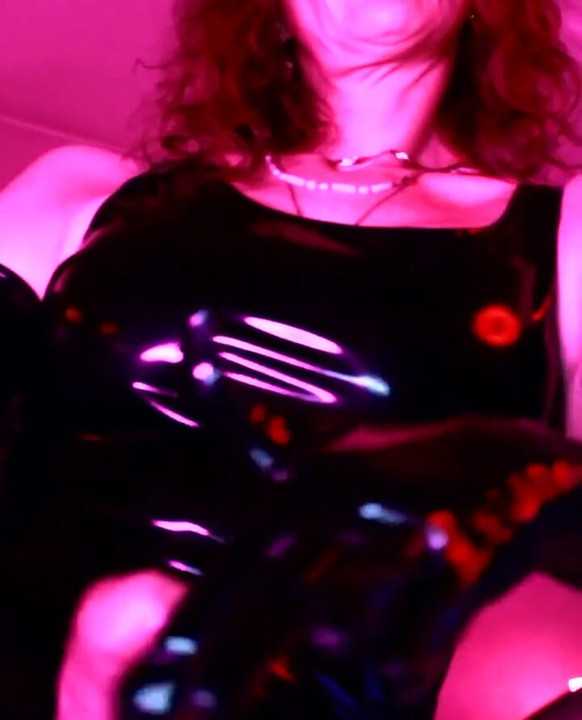 Femdom Solo Mistress Eva Latex Goddess in Vinyl Heels