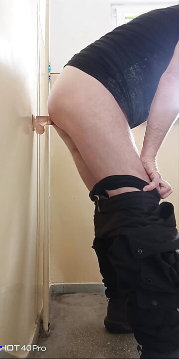 Penis in the stairwell
