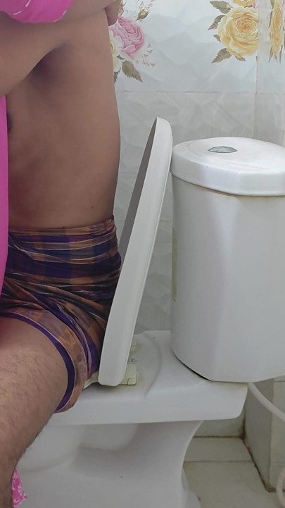 New Married Desi Husband Wife Fucks in Bathroom | Clip 1