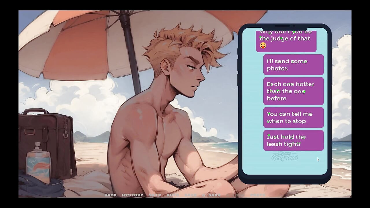 Mijn nieuwe vriendin Taboe Hentai-spel Aflevering 26 Perverse mooie zussen gaan topless op het strand!