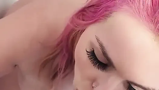 Минет и камшот на лицо - Mandy Foxxx и Seb Fox