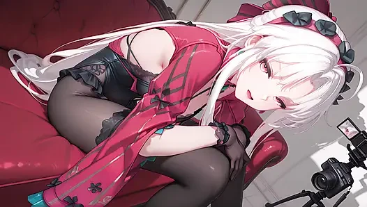 Carlotta came to a sex casting for the first time. Carlotta sex casting hentai cosplay