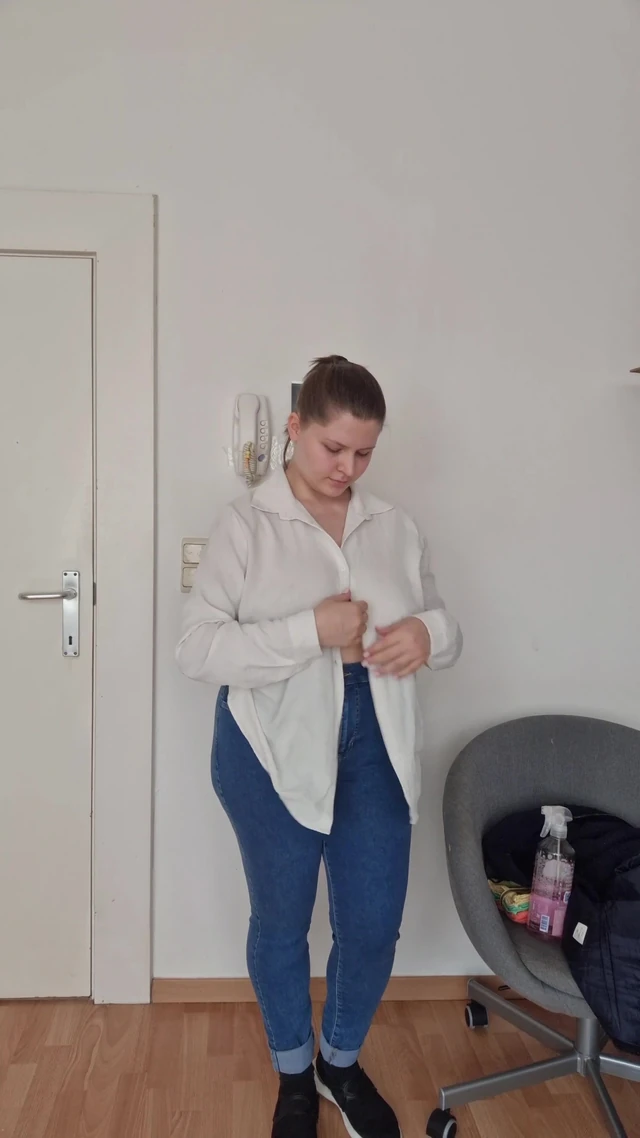 Special nude cleaning PT 1 in living room with spanking reward (more on my onlyfans)