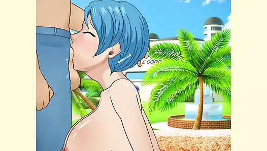 Bulma cheating milf slut with big tits can’t stop herself from deepthroating his massive cock - SDT