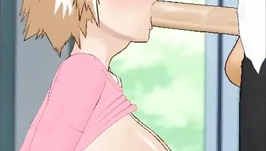 Mitsuki üvey oğluyla arkadaş olduğu için gırtlağını siktirerek ona teşekkür ediyor