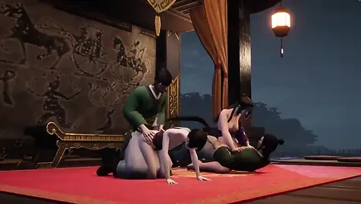 Recalling the Days When He Had an Affair with Stepsister Tong Behind the Stage (3d)